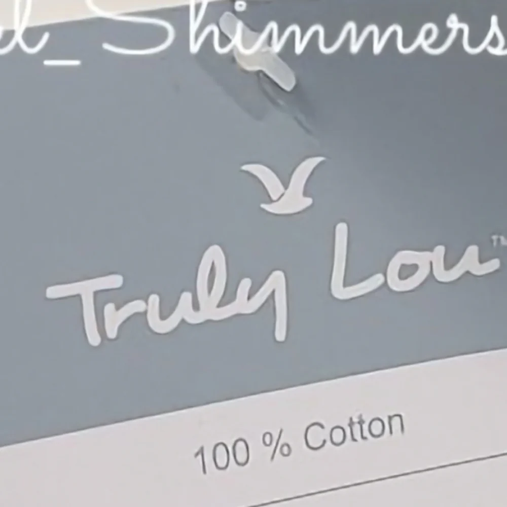 1 Truly Lou Bath Towel Blue Mint Green Gray Herringbone 100% Cotton New